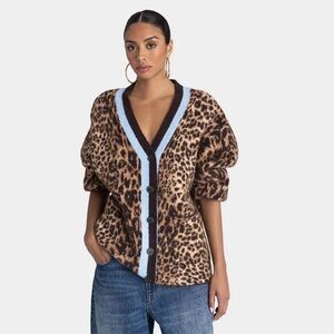 KBB By Kahlana Leopard Cardigan - NWT